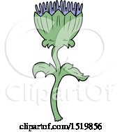 Cartoon Thistle by lineartestpilot