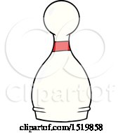 Cartoon Bowling Pin by lineartestpilot
