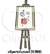 Poster, Art Print Of Cartoon Painting Easel
