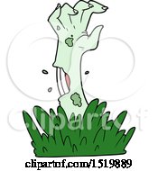 Poster, Art Print Of Cartoon Zombie Rising From Grave