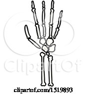 Poster, Art Print Of Cartoon Skeleton Hand