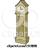 Grandfather Clock Cartoon by lineartestpilot