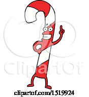 Cartoon Candy Cane by lineartestpilot