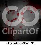 Poster, Art Print Of Blood Splatters On Metal Background