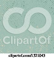 Clipart Of A Green Halftone Dots Background Royalty Free Vector Illustration