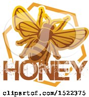 Poster, Art Print Of Honeycomb And Bee Design