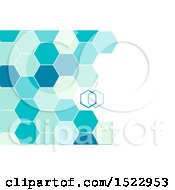 Poster, Art Print Of Geometric Hexagon Background With Text Space