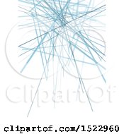 Poster, Art Print Of Background Of Abstract Blue Shards On White