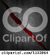Poster, Art Print Of Metal Background With A Red Crack