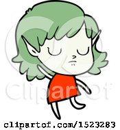 Poster, Art Print Of Cartoon Elf Girl