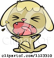 Poster, Art Print Of Cute Cartoon Dog Barking