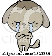 Cartoon Crying Dog