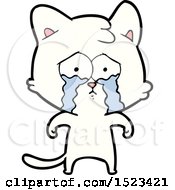 Poster, Art Print Of Cartoon Crying Cat