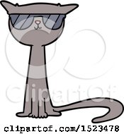 Cartoon Cool Cat by lineartestpilot