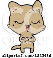 Happy Cartoon Cat
