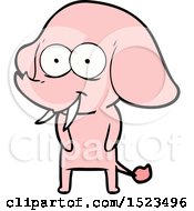 Happy Cartoon Elephant