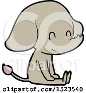 Poster, Art Print Of Cute Cartoon Elephant