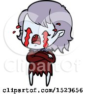 Poster, Art Print Of Cartoon Crying Vampire Girl