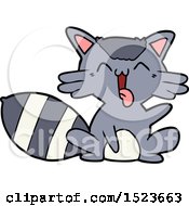 Cute Cartoon Raccoon