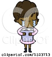 Cartoon Woman Crying