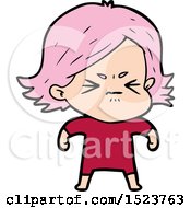 Cartoon Angry Woman
