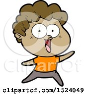 Excited Man Cartoon