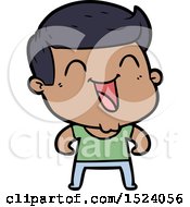 Cartoon Man Laughing