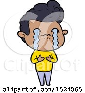 Cartoon Man Crying