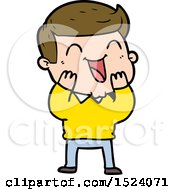 Cartoon Man Laughing