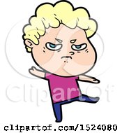 Cartoon Angry Man