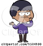 Cartoon Angry Man