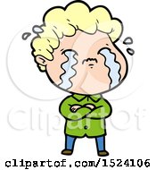 Cartoon Man Crying