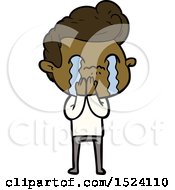 Cartoon Man Crying