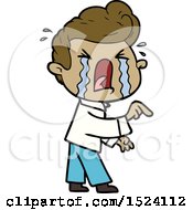 Cartoon Crying Man