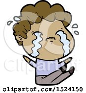 Cartoon Man Crying