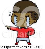 Cartoon Man Crying