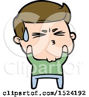 Cartoon Frustrated Man