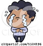 Cartoon Man Crying