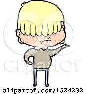 Cartoon Boy With Untidy Hair