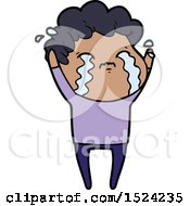 Cartoon Man Crying