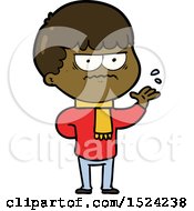 Cartoon Annoyed Man