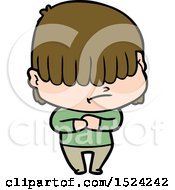 Cartoon Boy With Untidy Hair