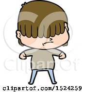 Cartoon Boy With Untidy Hair