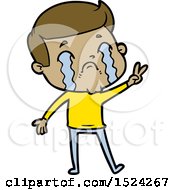 Cartoon Man Crying