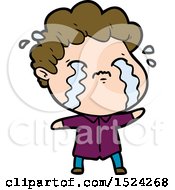 Cartoon Man Crying