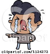 Cartoon Crying Man