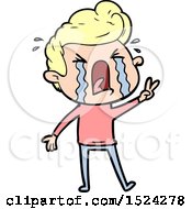 Cartoon Crying Man