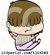 Cartoon Boy With Untidy Hair