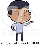 Cartoon Friendly Man