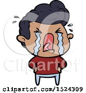 Cartoon Crying Man